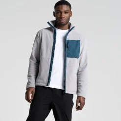 Men's Polartec Argo Full Zip Fleece | Soft Grey Marl