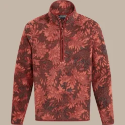 Men's Tatton II Half Zip Fleece | Red Jasper Print
