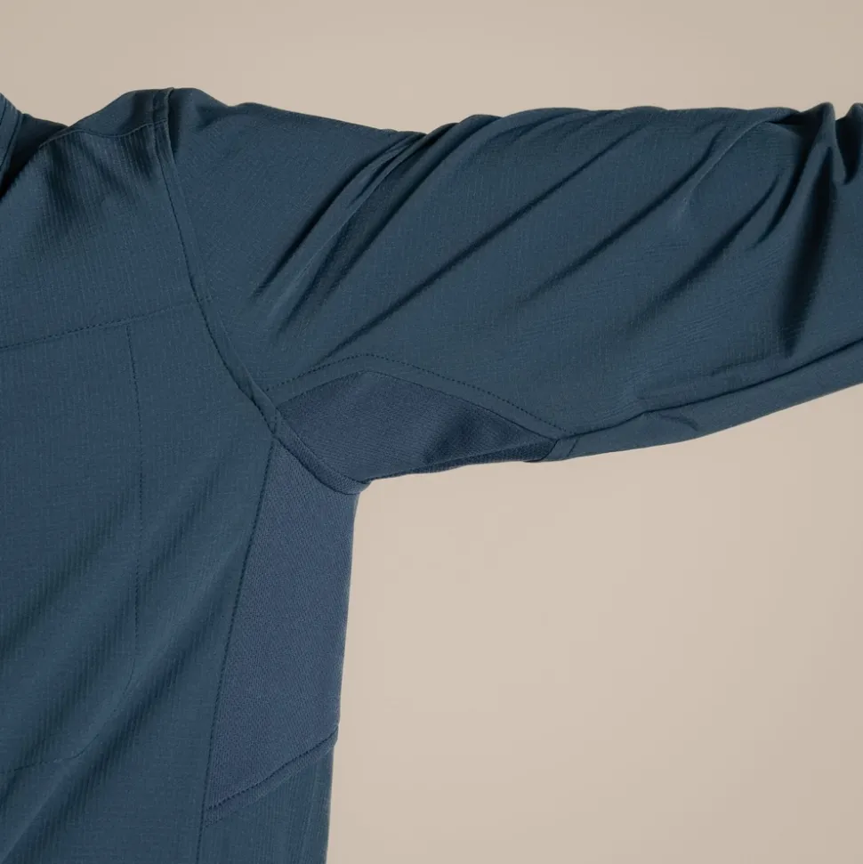 NosiLife Pro Long Sleeved Shirt V | Blue Stone