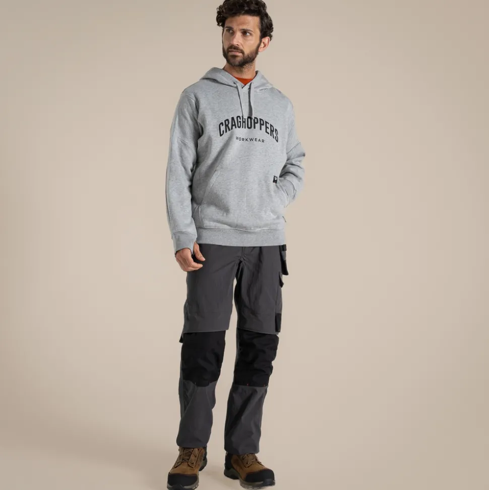 Oulston Workwear Hoodie | Soft Grey Marl