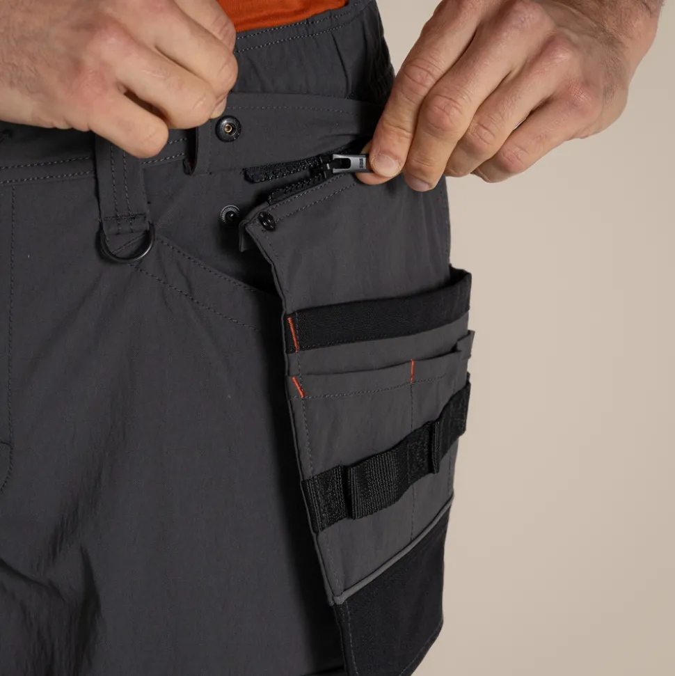 Sheffield Stretch Holster Workwear Trousers | Carbon Grey/ Black