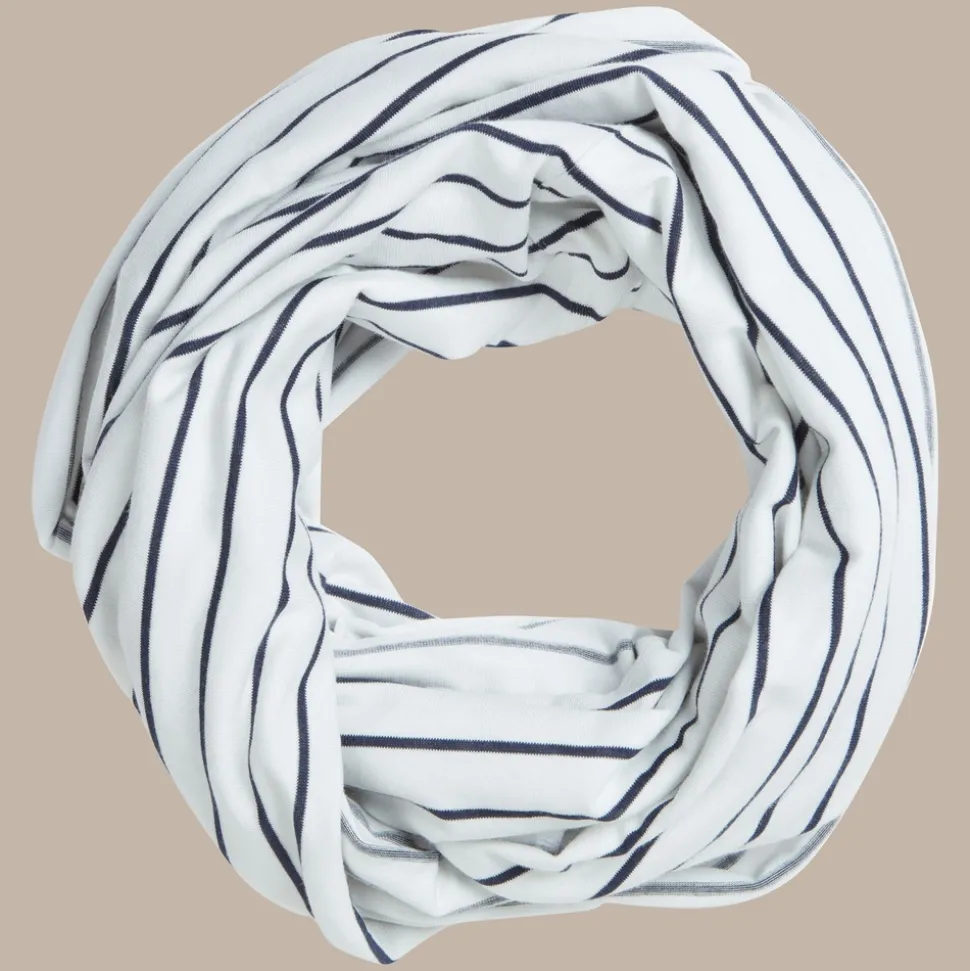 Unisex NosiLife Infinity Scarf II | Blue Navy Stripe