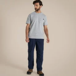 Wakefield Pocket Workwear T-Shirt | Soft Grey Marl