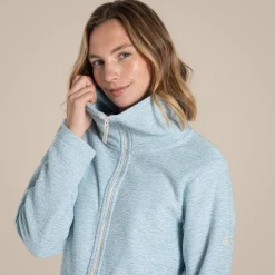 Women's Aio Full Zip Fleece | Sky Blue
