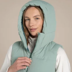 Women's Andes Waterproof Hooded Vest | Pale Pistachio