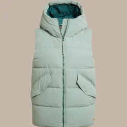 Women's Andes Waterproof Hooded Vest | Pale Pistachio