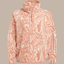 Women's Annjela Half Zip Fleece | Clay Print