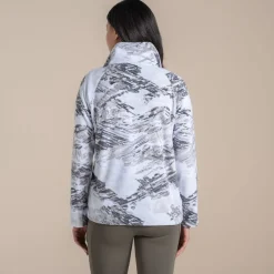 Women's Annjela Half Zip Fleece | Optic White Print