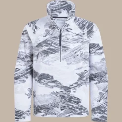 Women's Annjela Half Zip Fleece | Optic White Print