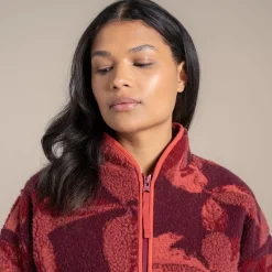 Women's Catalina Full Zip Fleece | Sumac Red Print