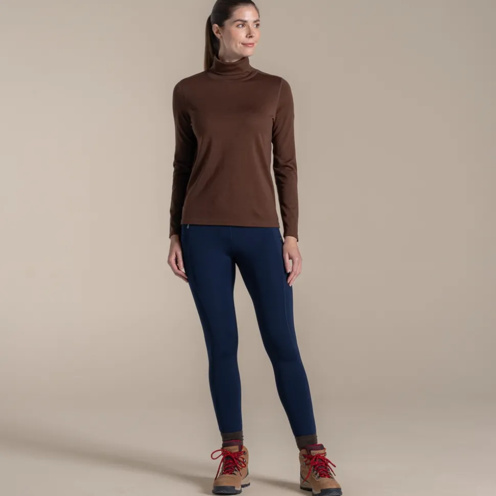 Women's Charadrion Merino Long Sleeved Top | Dark Truffle