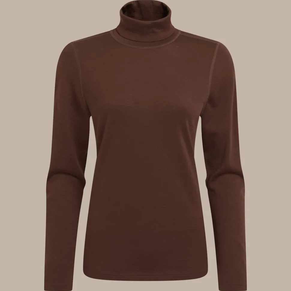 Women's Charadrion Merino Long Sleeved Top | Dark Truffle
