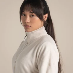 Women's CO2 Renu Half Zip Fleece | Ecru