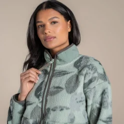 Women's Dante Full Zip Fleece | Sage Print