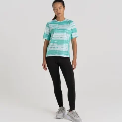 Women's Dynamic Pro Short Sleeve T-Shirt | Ocean Green Print