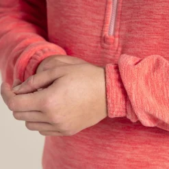 Women's Esk Hooded Half Zip Fleece | Coral Reef