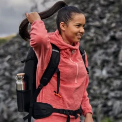 Women's Esk Hooded Half Zip Fleece | Coral Reef