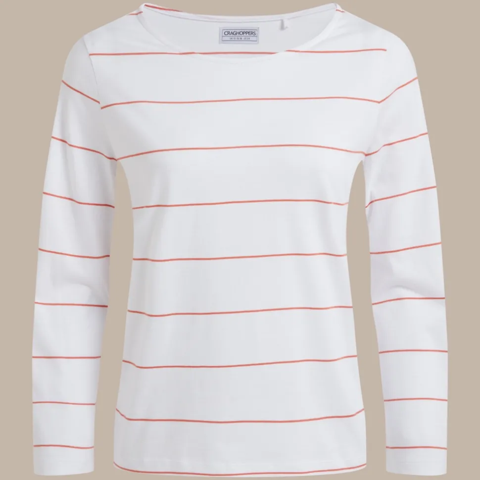 Women's Katitia Long Sleeved Top | Red Sandstone Stripe