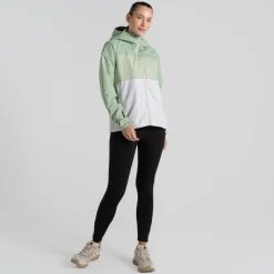 Women's Kora Waterproof Jacket | Deep Bud Green / Bud Green / Lunar Grey