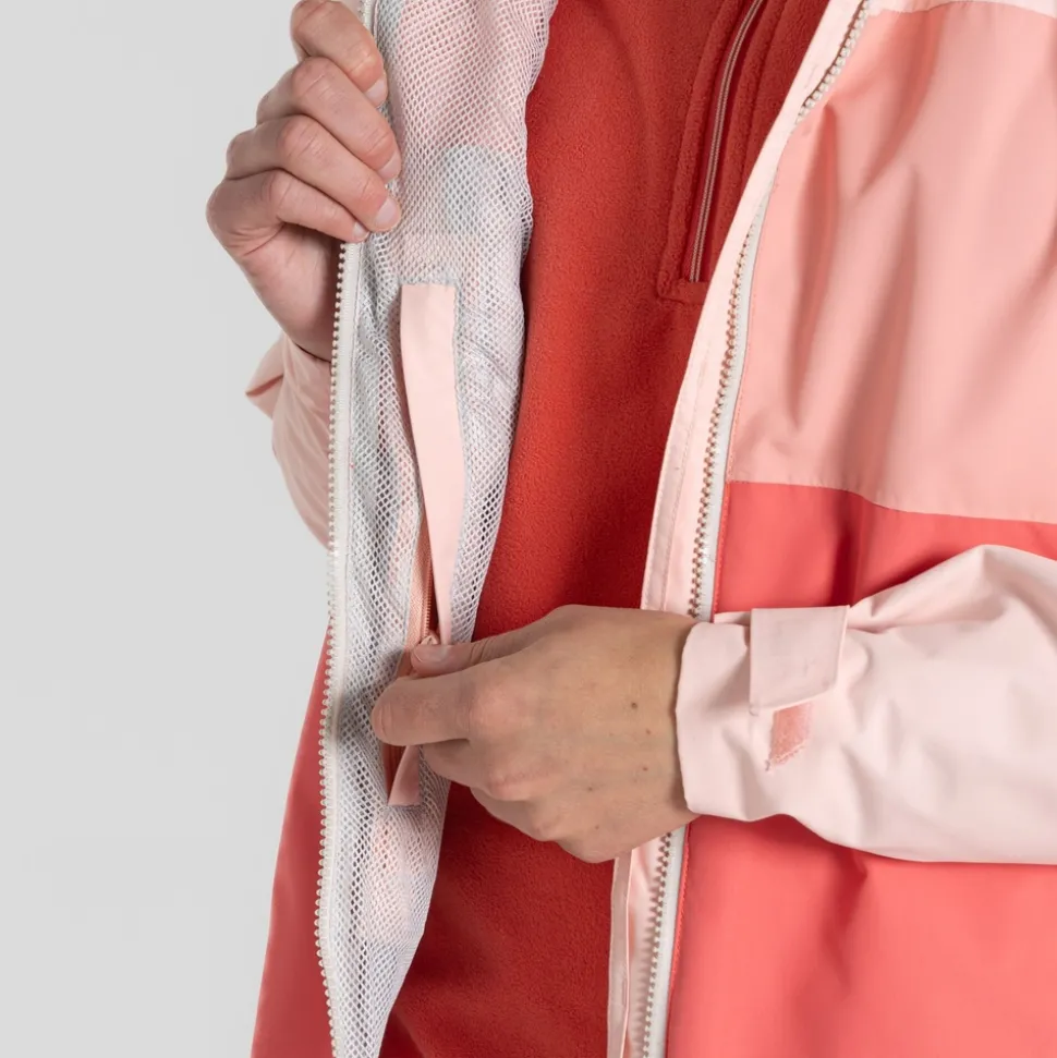 Women's Kora Waterproof Jacket | Pink Peach / Sunset Haze / Deep Coral