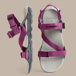 Women's Lady Locke Sandals | Charcoal / Raspberry