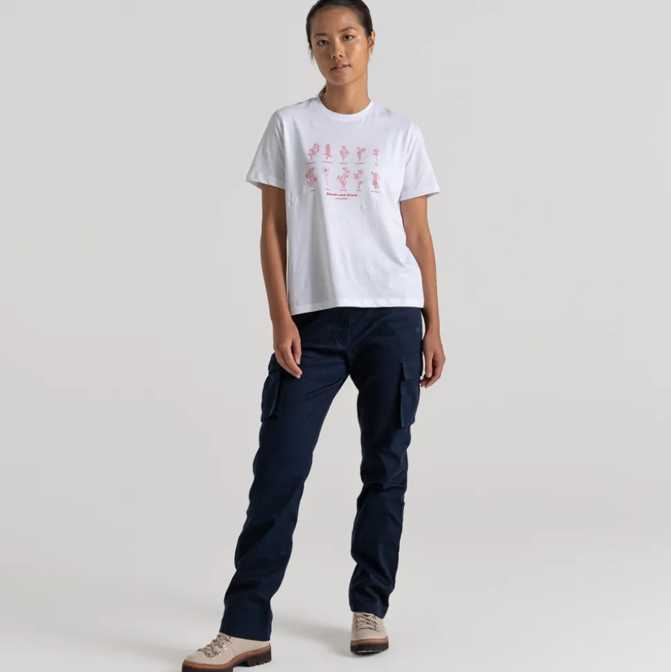 Women's Malibo Short Sleeved T-Shirt | Optic White Bloom