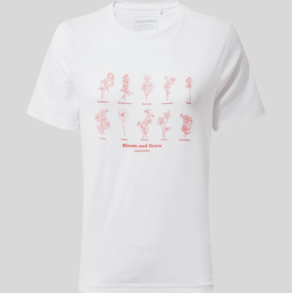 Women's Malibo Short Sleeved T-Shirt | Optic White Bloom
