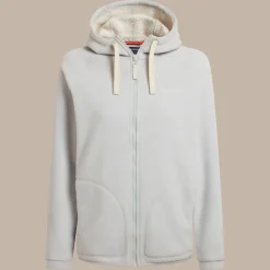 Women's Mari Full Zip Hooded Fleece | Light Grey Marl
