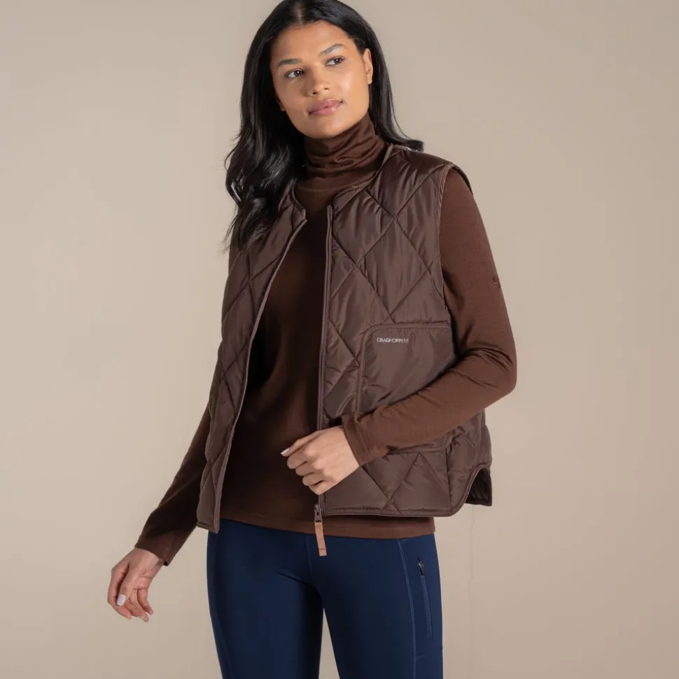Women's National Trust Borage Vest | Dark Truffle