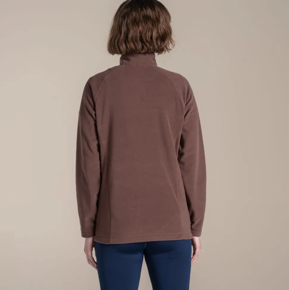 Women's National Trust Miska Half Zip Fleece | Dark Truffle