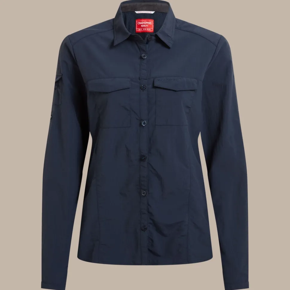 Women's NosiLife Adventure Long Sleeved Shirt III | Blue Navy