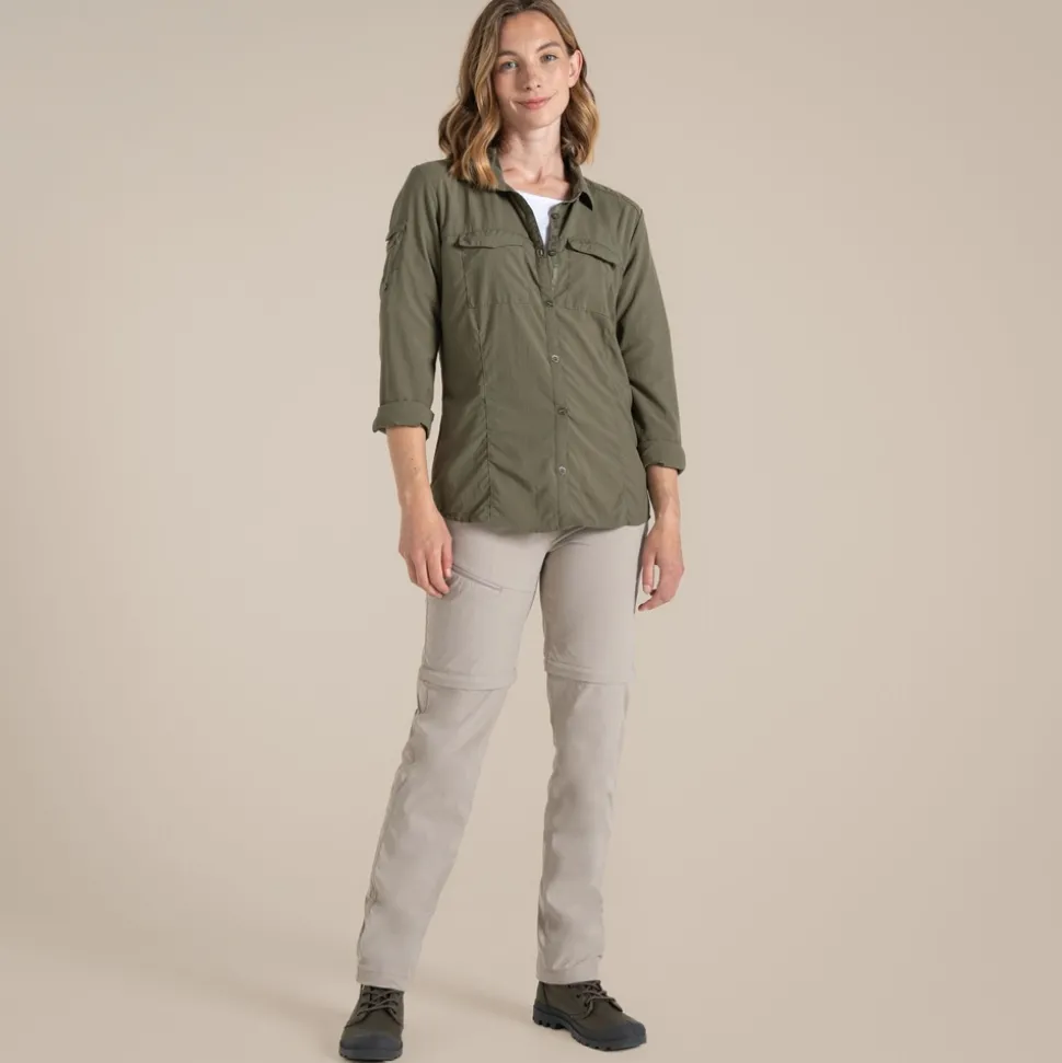Women's NosiLife Adventure Long Sleeved Shirt III | Wild Olive