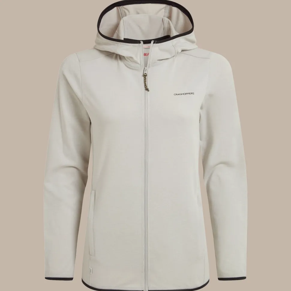 Women's NosiLife Afia Hooded Jacket | Light Grey Marl