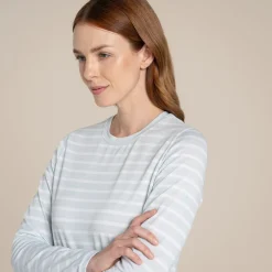 Women's NosiLife Akona Long Sleeved Top | Nimbus Blue Stripe