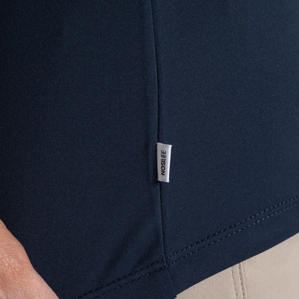 Women's NosiLife Golf Long Sleeved Mock Neck Top | Blue Navy