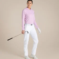 Women's NosiLife Thornbury Golf Long Sleeved Polo Top | Orchid