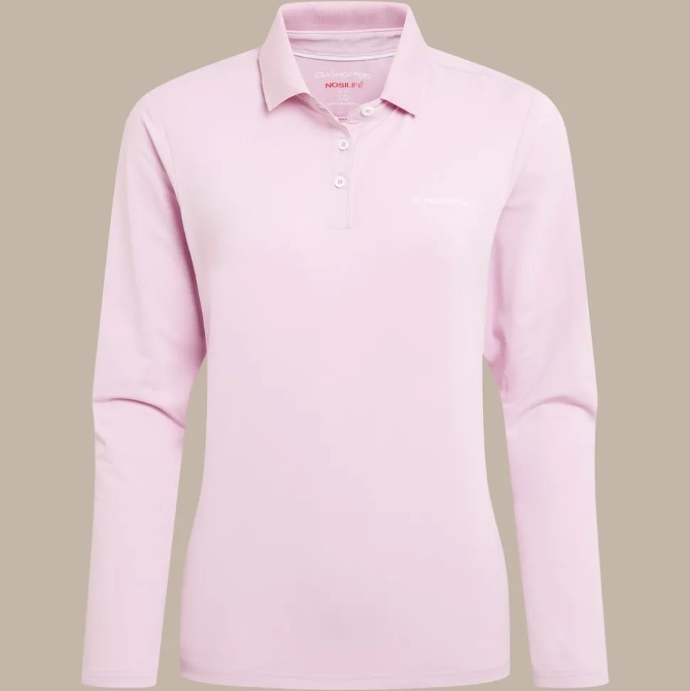 Women's NosiLife Thornbury Golf Long Sleeved Polo Top | Orchid