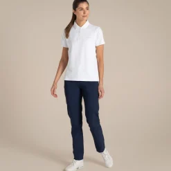 Women's NosiLife Thornbury Golf Short Sleeved Polo Top | White