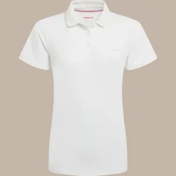 Women's NosiLife Thornbury Golf Short Sleeved Polo Top | White