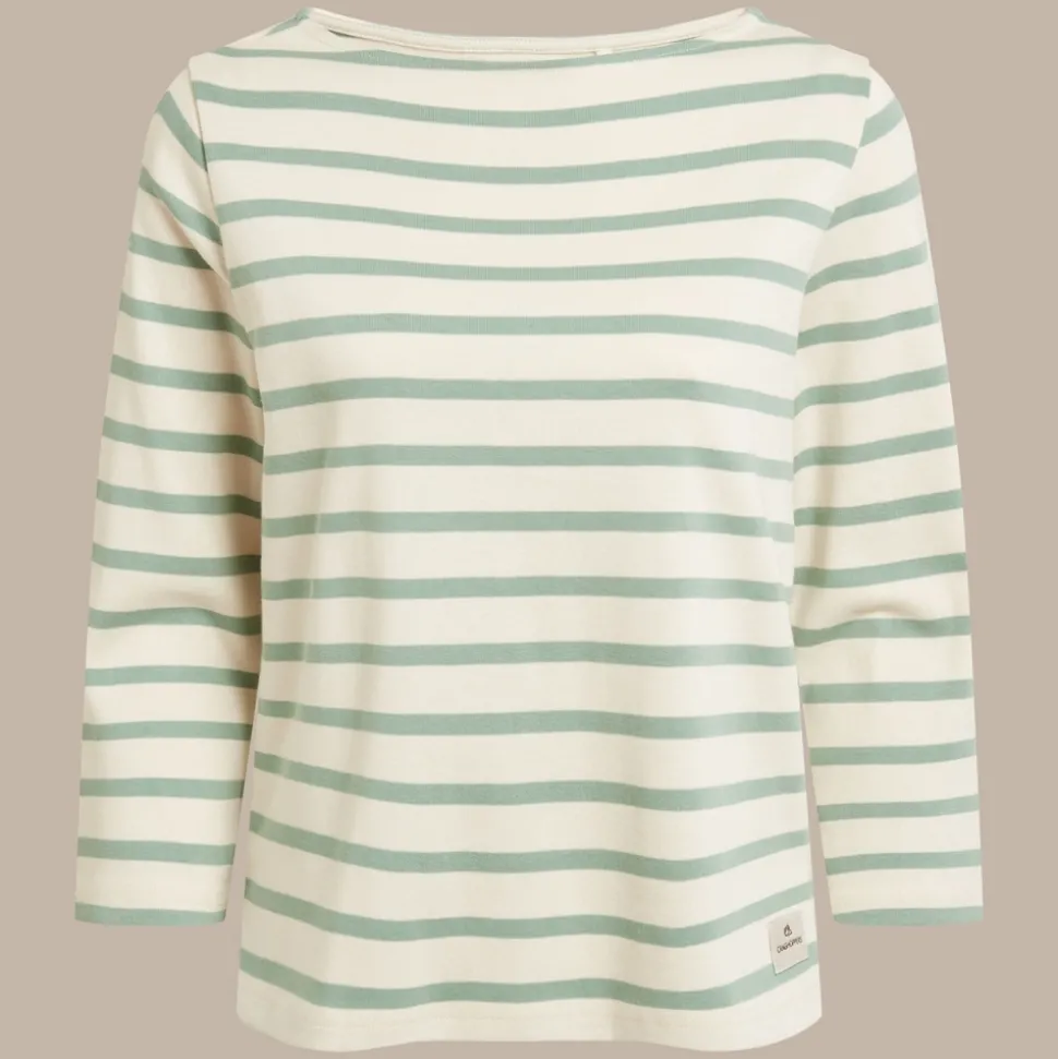 Women's Painne Long Sleeve Top | Pale Pistachio Stripe