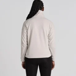 Women's Polartec Caprice Half Zip Fleece | Ecru