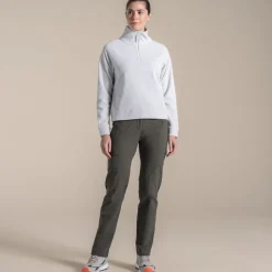 Women's Raja Half Zip Fleece | Lunar Grey Marl