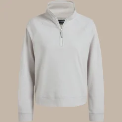 Women's Raja Half Zip Fleece | Lunar Grey Marl