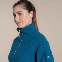 Women's Raja Half Zip Fleece | Porcelain Blue