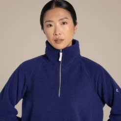 Women's Raya Half Zip Fleece | Indigo Blue