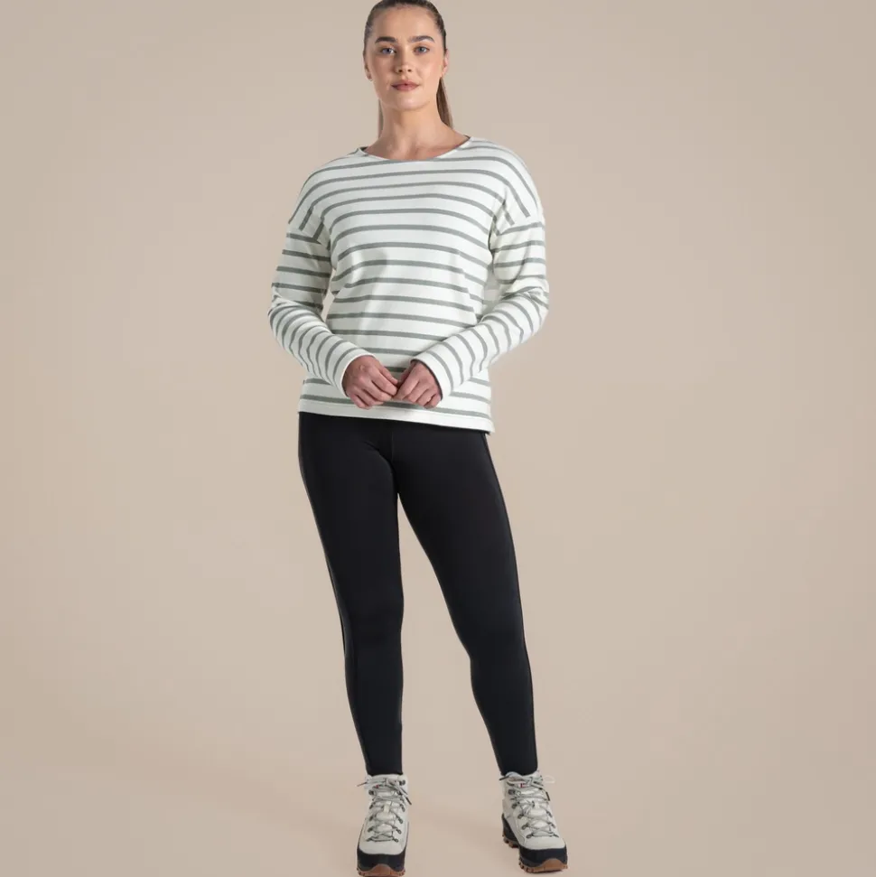 Women's Sinead Long Sleeved Top | Calico / Meadow Haze Stripe