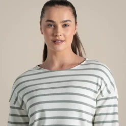 Women's Sinead Long Sleeved Top | Calico / Meadow Haze Stripe
