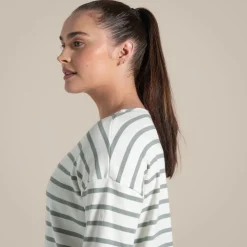 Women's Sinead Long Sleeved Top | Calico / Meadow Haze Stripe
