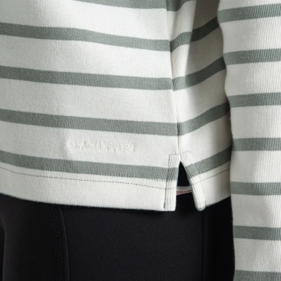 Women's Sinead Long Sleeved Top | Calico / Meadow Haze Stripe