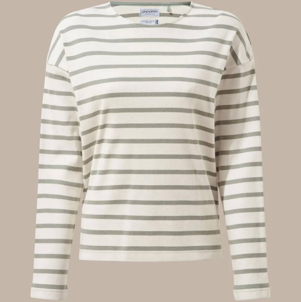 Women's Sinead Long Sleeved Top | Calico / Meadow Haze Stripe